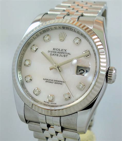 rolex mother of pearl|Rolex datejust 36mm on wrist.